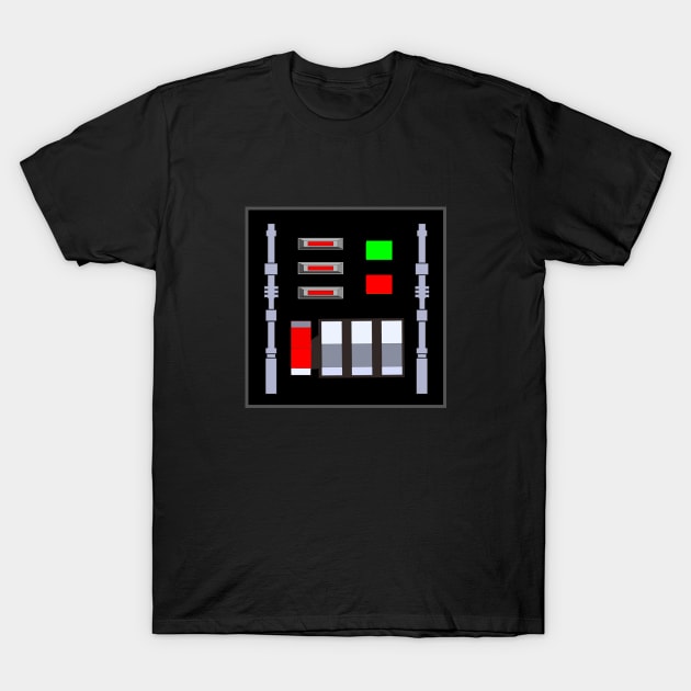 Vader Darth Tee Chest Plate T-Shirt by justswampgas